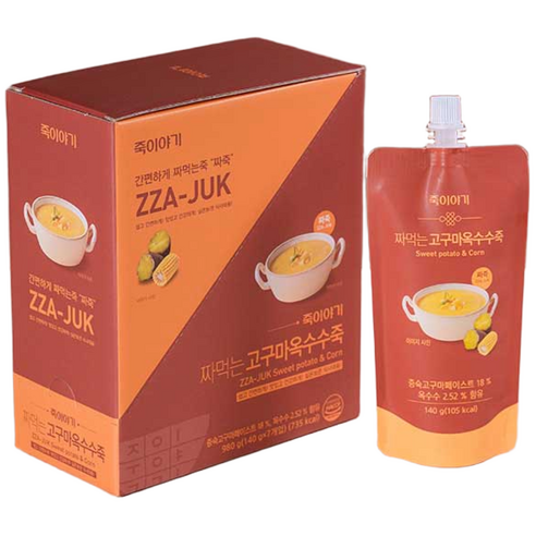 짜먹는 고구마옥수수죽 / ZZA-JUK 고구마&옥수수죽